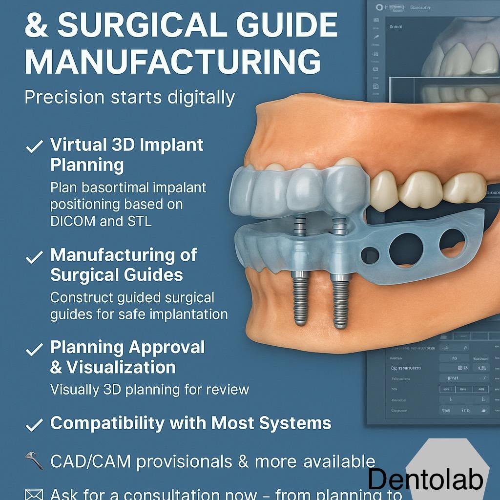 🦷 Virtual 3D Implant Planning & Surgical Guide Fabrication – Precision Starts Digitally